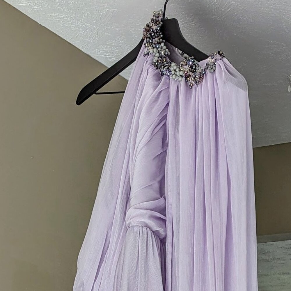 Teuta Matoshi Lady in Lavender Gown, Sz 20, Purple - Picture 7 of 8